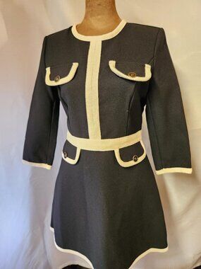 Plu Plu Vintage Style Military Pocket Mini Dress Sz Medium